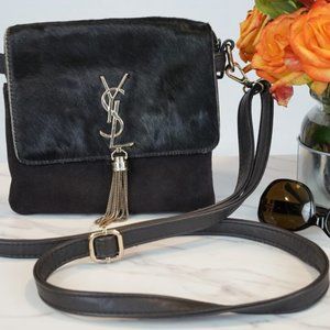 Vintage Yves Saint Laurent Black & Brown Handbag